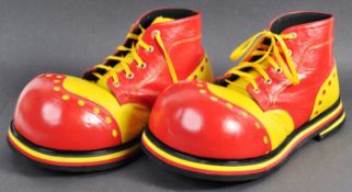 LARGE PAIR OF 20TH CENTURY CIRCUS CLOWN BOOTS / SHOES