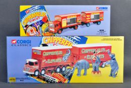 TWO BOXED CORGI CLASSICS CHIPPERFIELDS CIRCUS DIECAST MODELS