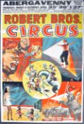 ROBERT BROTHERS CIRCUS - 1963 - ORIGINAL ADVERTISING POSTER