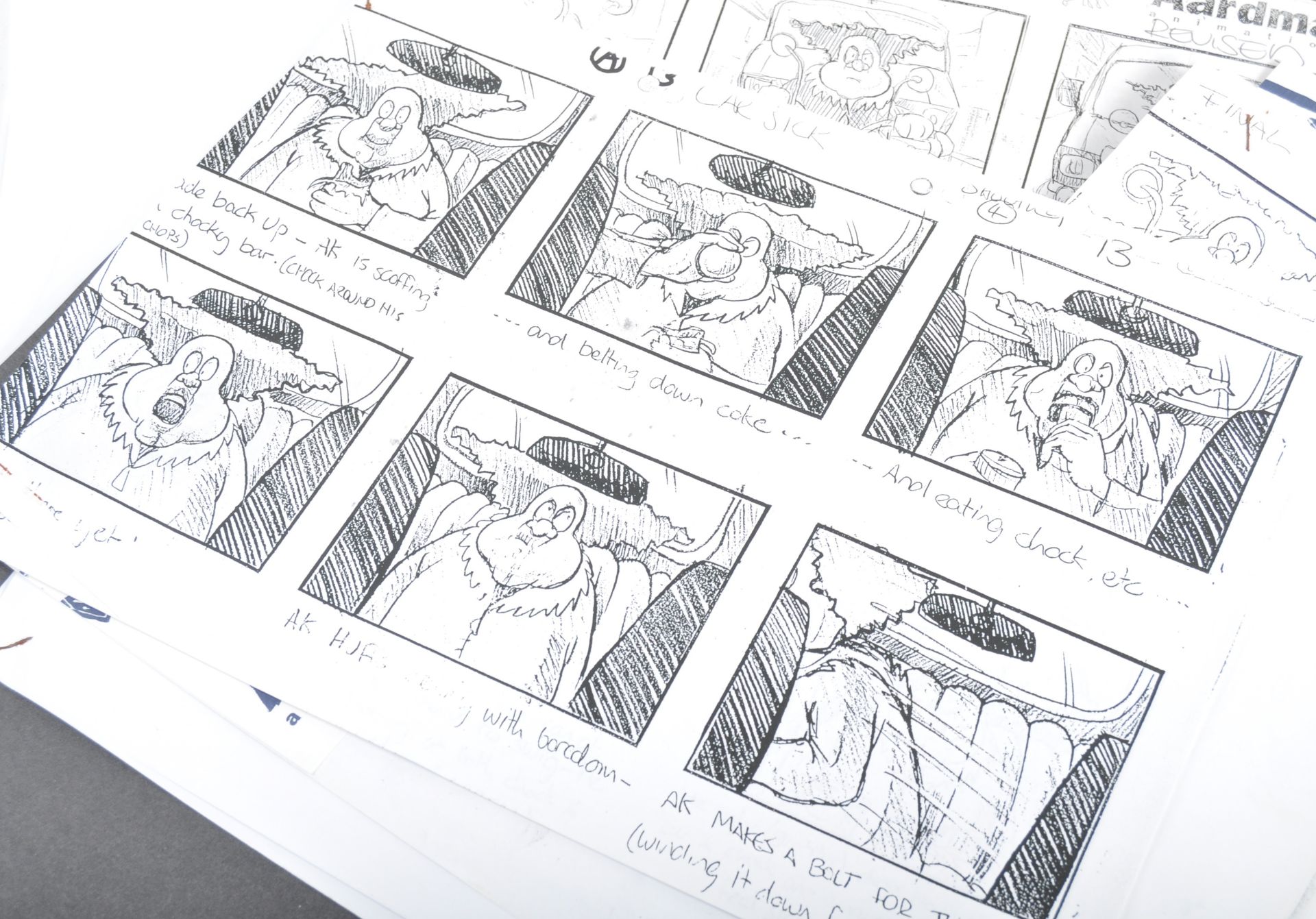 AARDMAN ANIMATIONS - ANGRY KID (1999) - PRODUCTION STORYBOARDS - Image 3 of 7