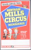 BERTRAM MILLS CIRCUS - ORIGINAL VINTAGE 1960S ADVERTISING POSTER