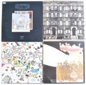 LED ZEPPELIN GROUP OF FOUR VINYL RECORD ALBUMS
