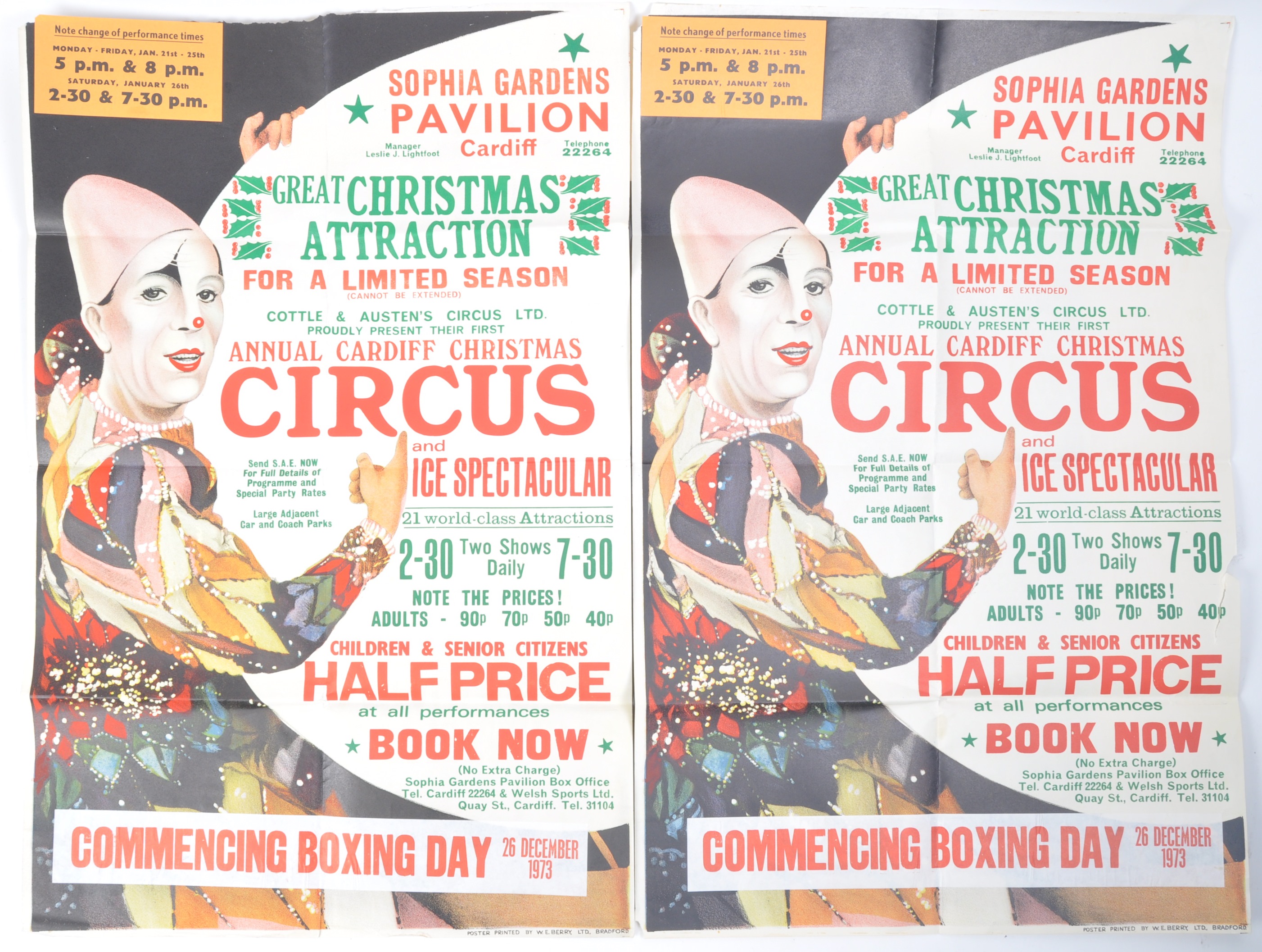 COTTLE & AUSTEN'S CIRCUS - VINTAGE ADVERTISING POSTERS