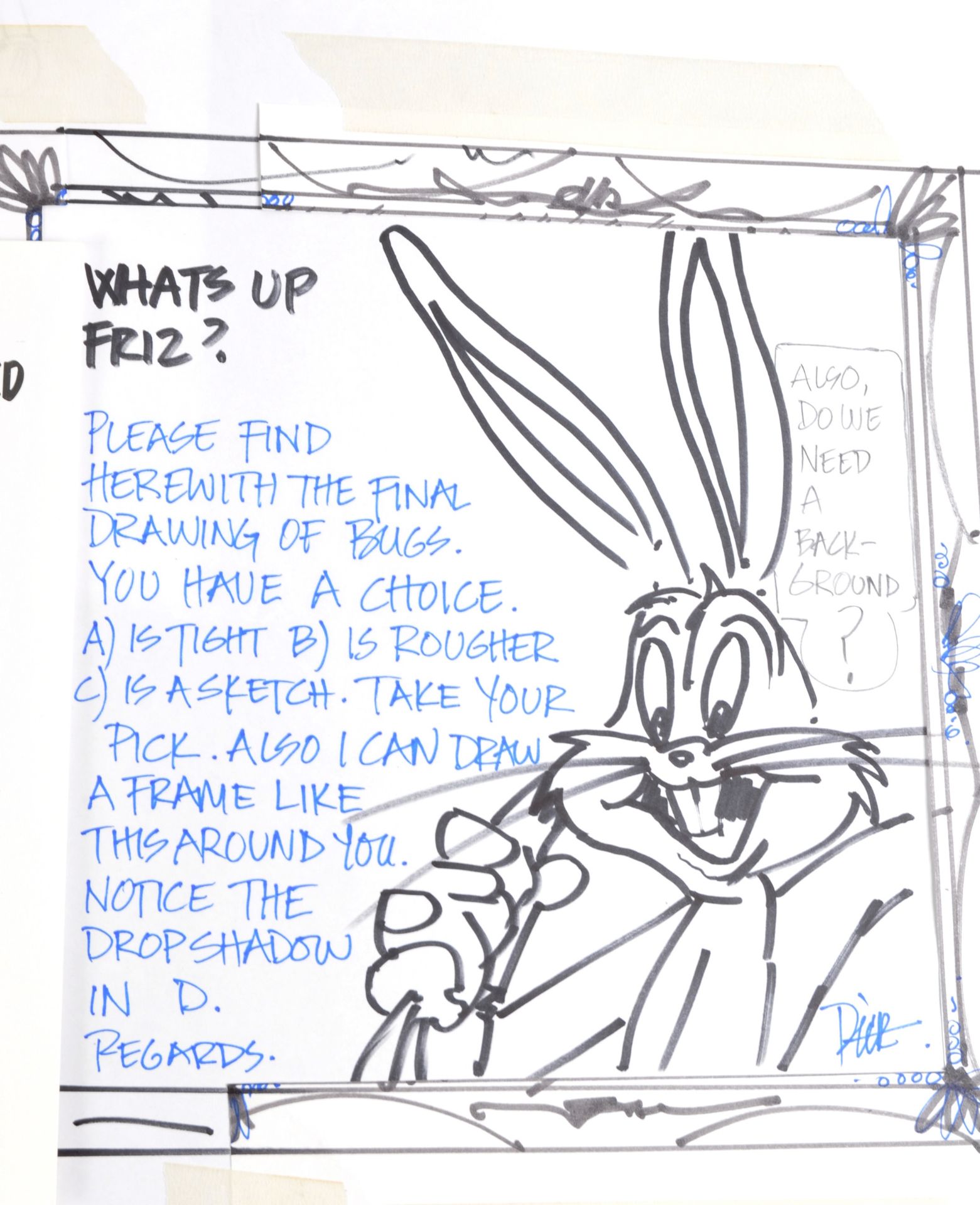 FRIZ FRELENG - BUGS BUNNY - ORIGINAL CONCEPT ARTWORK DESIGNS - Image 3 of 6