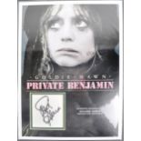 GOLDIE HAWN - PRIVATE BENJAMIN - AUTOGRAPHED 16X12" DISPLAY