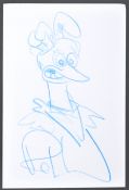 AARDMAN ANIMATIONS - PETER LORD - AUTOGRAPHED CHIKEN RUN SKETCH