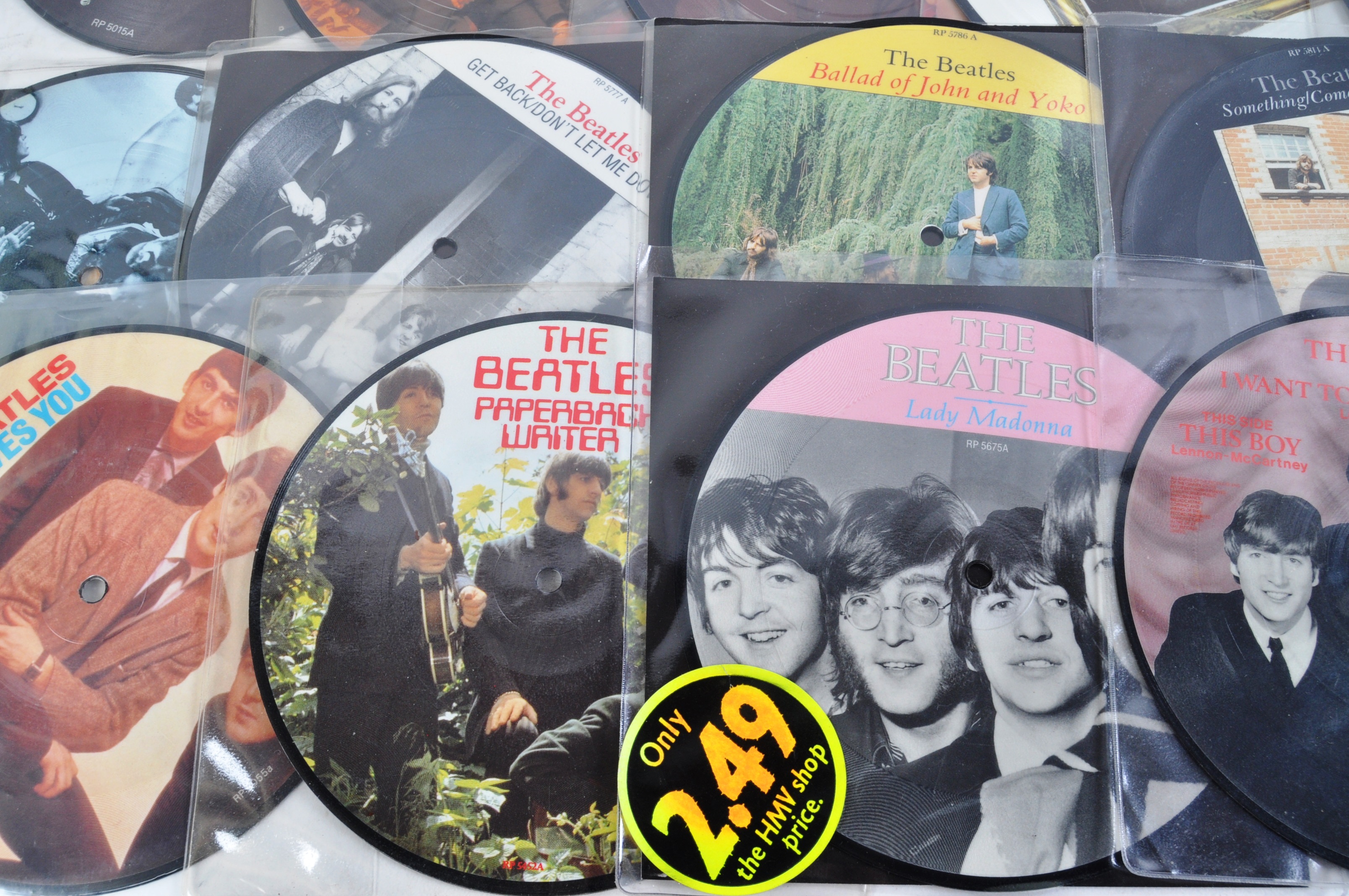 THE BEATLES ANNIVERSARY PICTURE DISC - COLLECTION OF 22 SINGLES - Image 6 of 8
