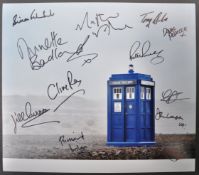 DOCTOR WHO - LARGE MULTI AUTOGRAPHED 12X14" PHOTOGRAPH