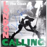 THE CLASH - PAUL SIMONON - AUTOGRAPHED ALBUM COVER