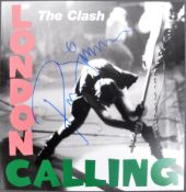 THE CLASH - PAUL SIMONON - AUTOGRAPHED ALBUM COVER