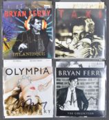 BRYAN FERRY - COLLECTION OF FOUR AUTOGRAPHED ALBUMS