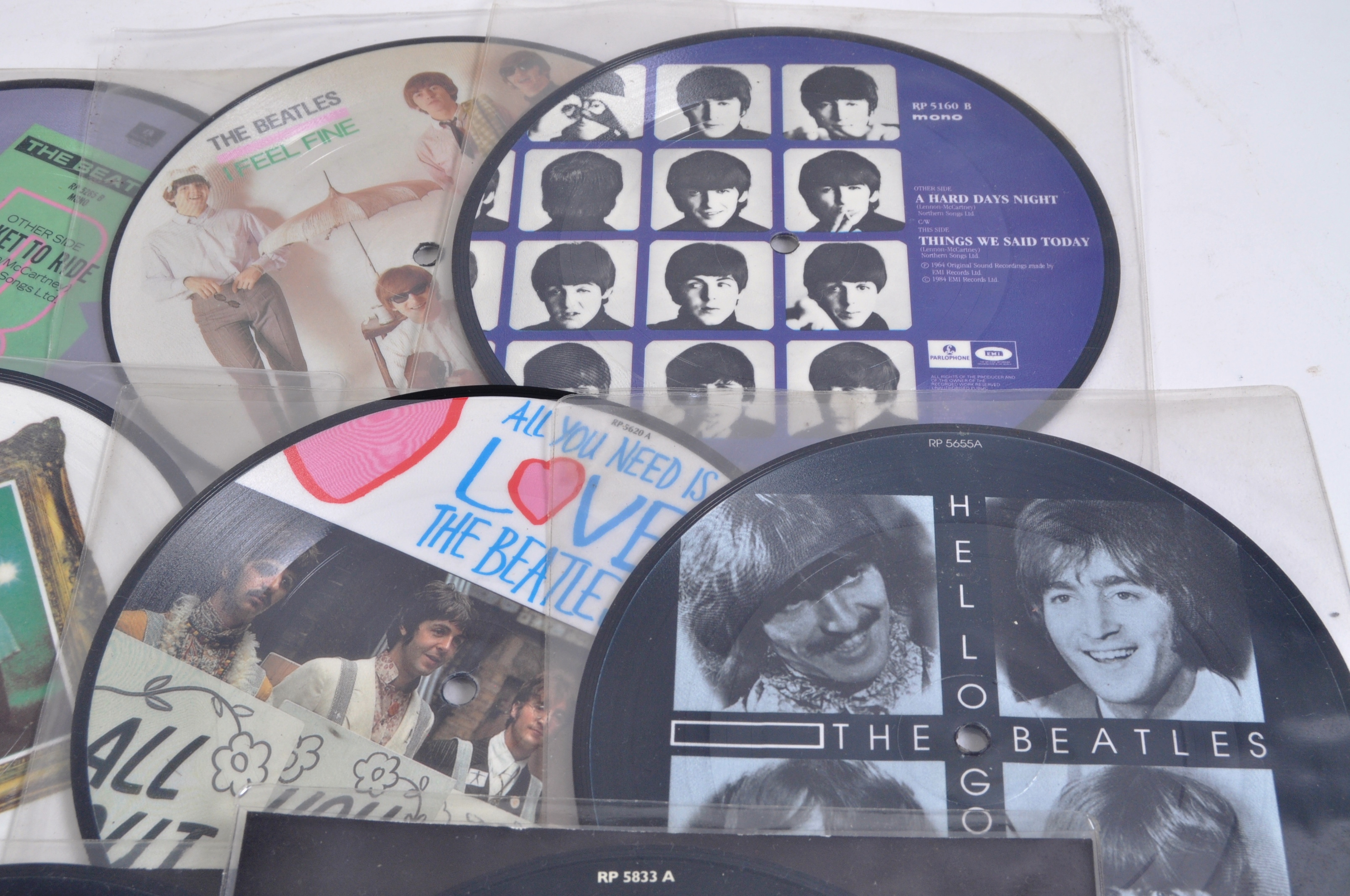 THE BEATLES ANNIVERSARY PICTURE DISC - COLLECTION OF 22 SINGLES - Image 4 of 8