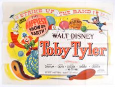 TOBY TYLER - WALT DISNEY (1960) - ORIGINAL BRITISH QUAD CINEMA POSTER