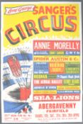 LORD GEORGE SANGER'S CIRCUS - ORIGINAL ADVERTISING POSTER