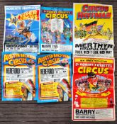 CIRCUS POSTERS - 1980S - COLLECTION OF ADVERTISING POSTERS