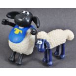 TWO AARDMAN ANIMATIONS SHAUN THE SHEEP PROTOTYPE MODELS