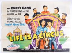 LIFE IS A CIRCUS - THE CRAZY GANG (1960) - ORIGINAL QUAD POSTER