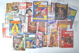 LARGE COLLECTION OF 1940S - 1970S CIRCUS PROGRAMMES