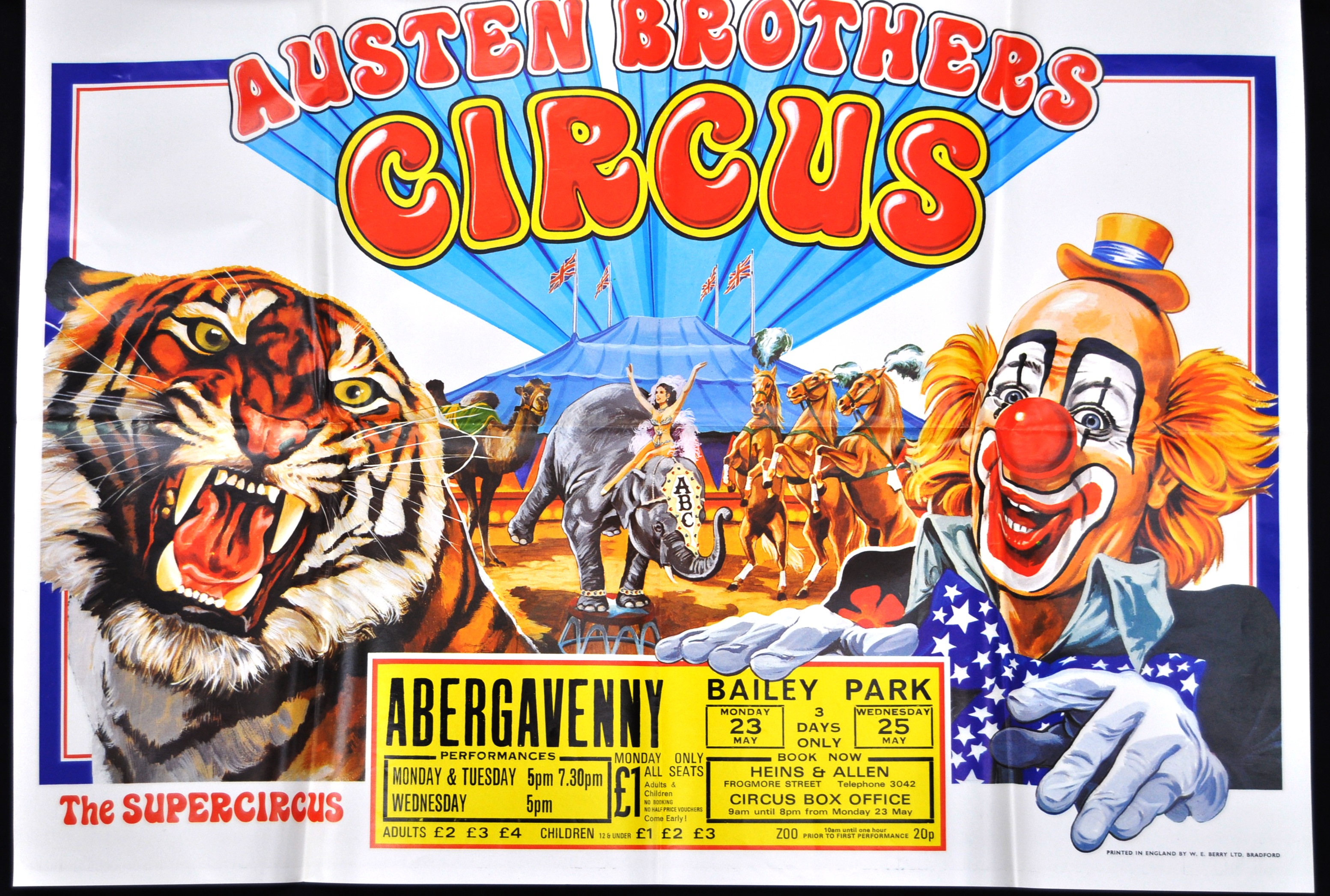 AUSTEN BROS CIRCUS - 1980S - COLLECTION OF ORIGINAL POSTERS - Image 2 of 3