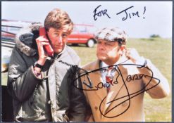 SIR DAVID JASON - ONLY FOOLS & HORSES - AUTOGRAPHED POSTCARD