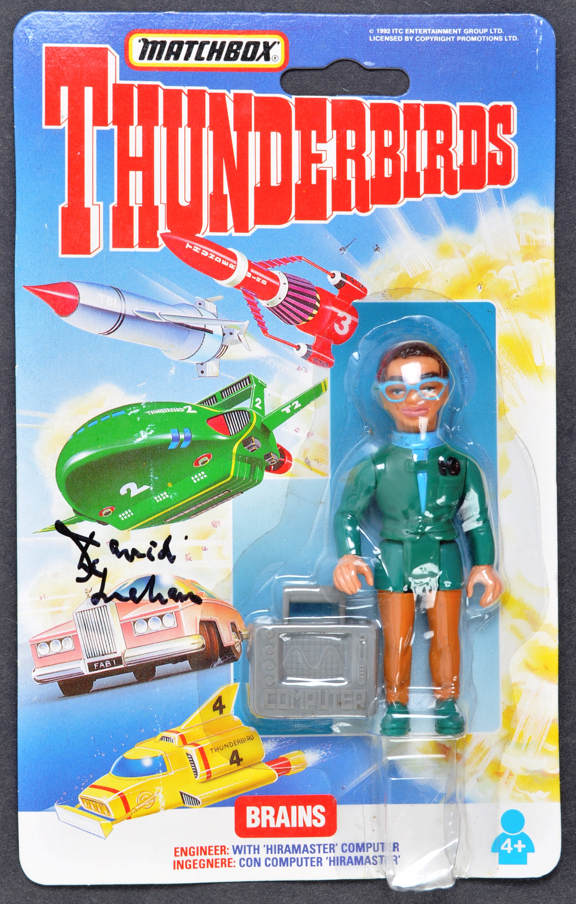 THUNDERBIRDS - GERRY ANDERSON - DAVID GRAHAM SIGNED ACTION FIGURE