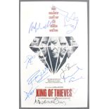 KING OF THIEVES (2018) - RARE CAST AUTOGRAPHED 18X12" POSTER