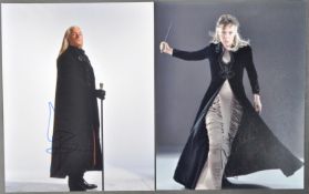 HARRY POTTER FRANCHISE - MALFOY FAMILY - SIGNED PHOTOGRAPHS