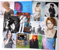 MUSIC AUTOGRAPHS - COLLECTION OF X10 SIGNED PHOTOGRAPHS