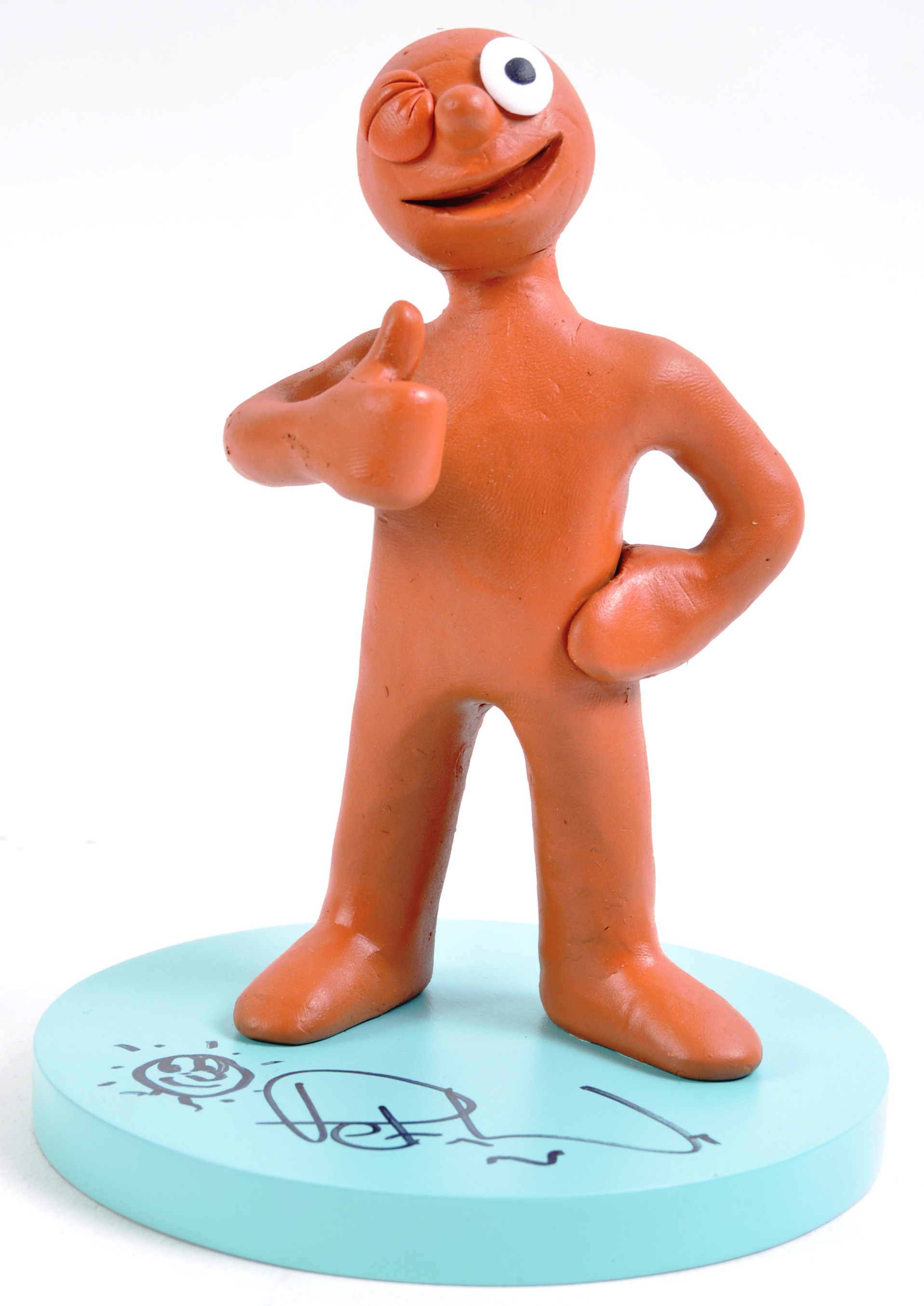 AARDMAN ANIMATIONS - MORPH - SIGNED MORPH STATUE WITH SKETCH