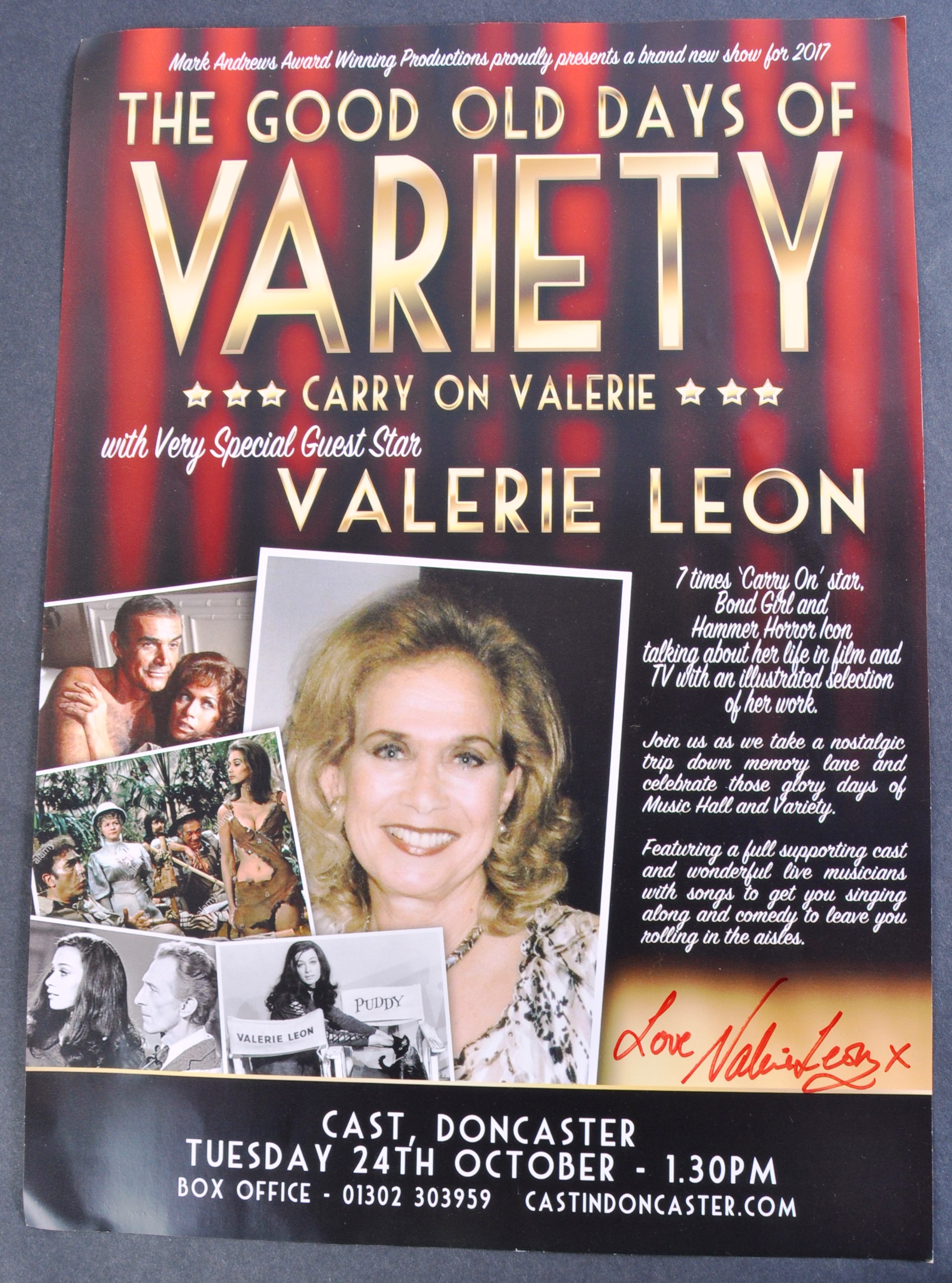 COLLECTION OF VALERIE LEON - SIGNED PHOTOGRAPHS - Image 6 of 7