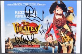 AARDMAN ANIMATIONS - THE PIRATES (2012) - CAST SIGNED PHOTOGRAPH