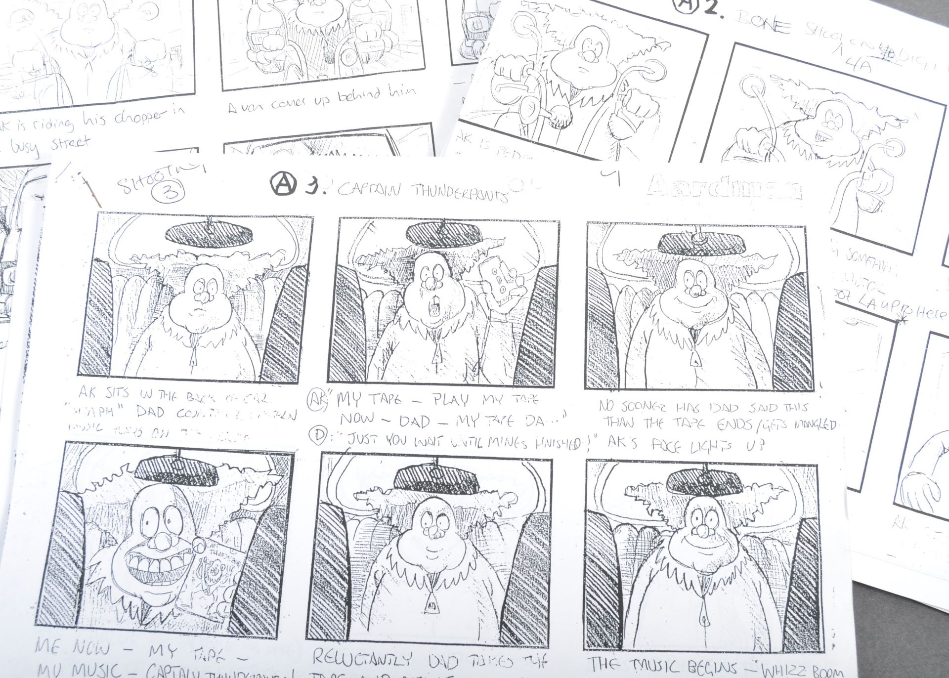 AARDMAN ANIMATIONS - ANGRY KID (1999) - PRODUCTION STORYBOARDS - Image 2 of 7