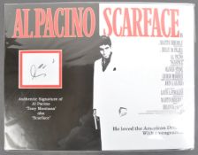 AL PACINO - SCARFACE - AUTOGRAPH AND 16X12" DISPLAY