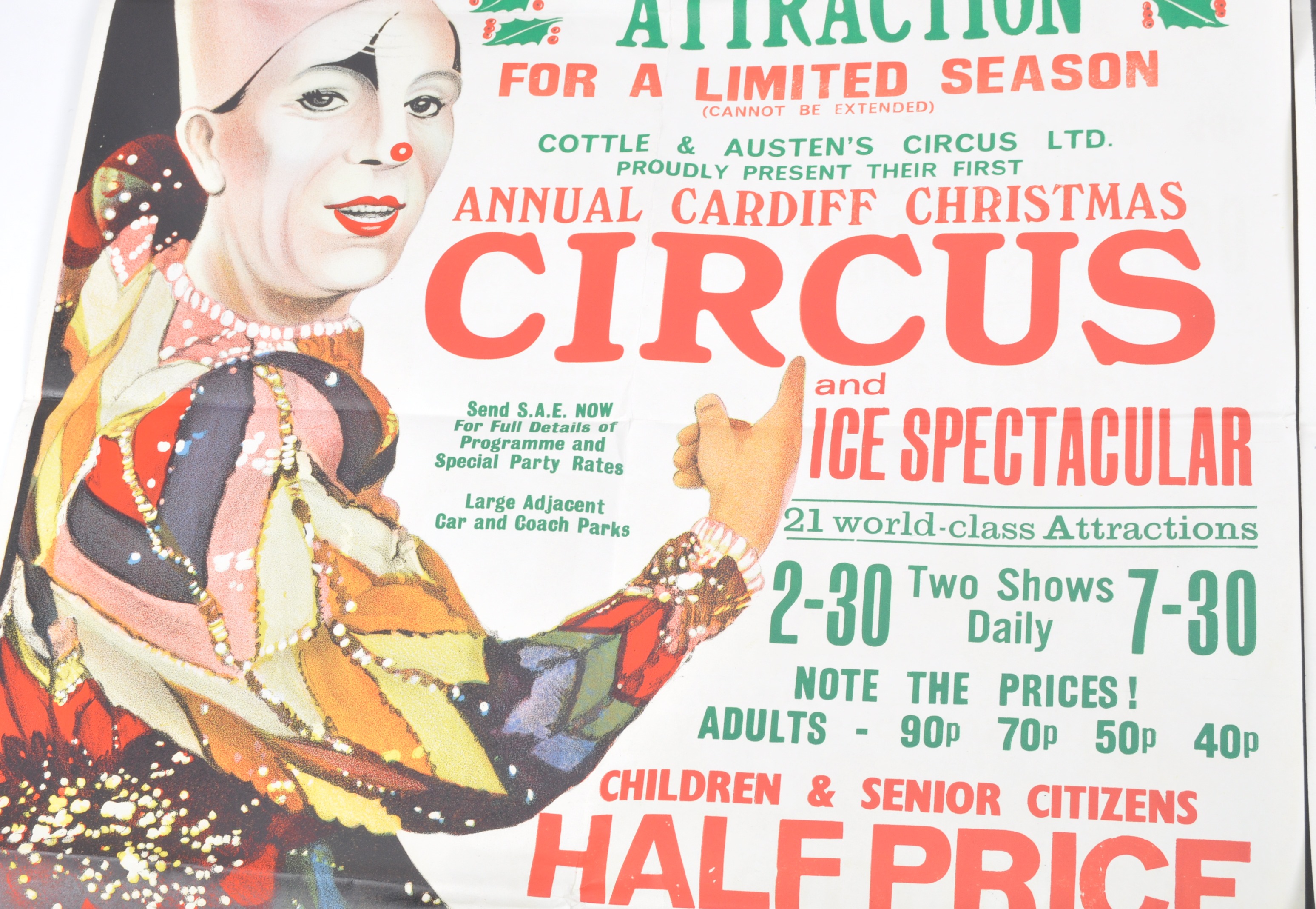 COTTLE & AUSTEN'S CIRCUS - VINTAGE ADVERTISING POSTERS - Image 3 of 4