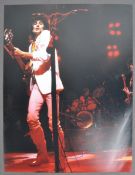 RONNIE WOOD - THE ROLLING STONES - AUTOGRAPHED 11X14" PHOTO