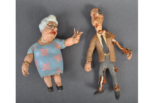 Bolexbrothers - Unknown Production - a pair of original production used  animation puppets in the