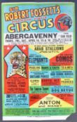 SIR ROBERT FOSSETT'S MAMMOTH JUNGLE CIRCUS - 1960 - ORIGINAL POSTER