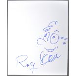ROLF HARRIS - SCARCE HAND DRAWN SKETCH WITH AUTOGRAPH