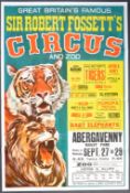 SIR ROBERT FOSSETT'S CIRCUS - ORIGINAL 1960S ADVERTISING POSTER