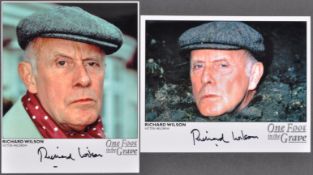 RICHARD WILSON - ONE FOOT IN THE GRAVE - SIGNED PHOTOGRAPHS