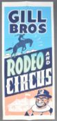 GILL BROS RODEO & CIRCUS - ORIGINAL 1960S ADVERTISING POSTER