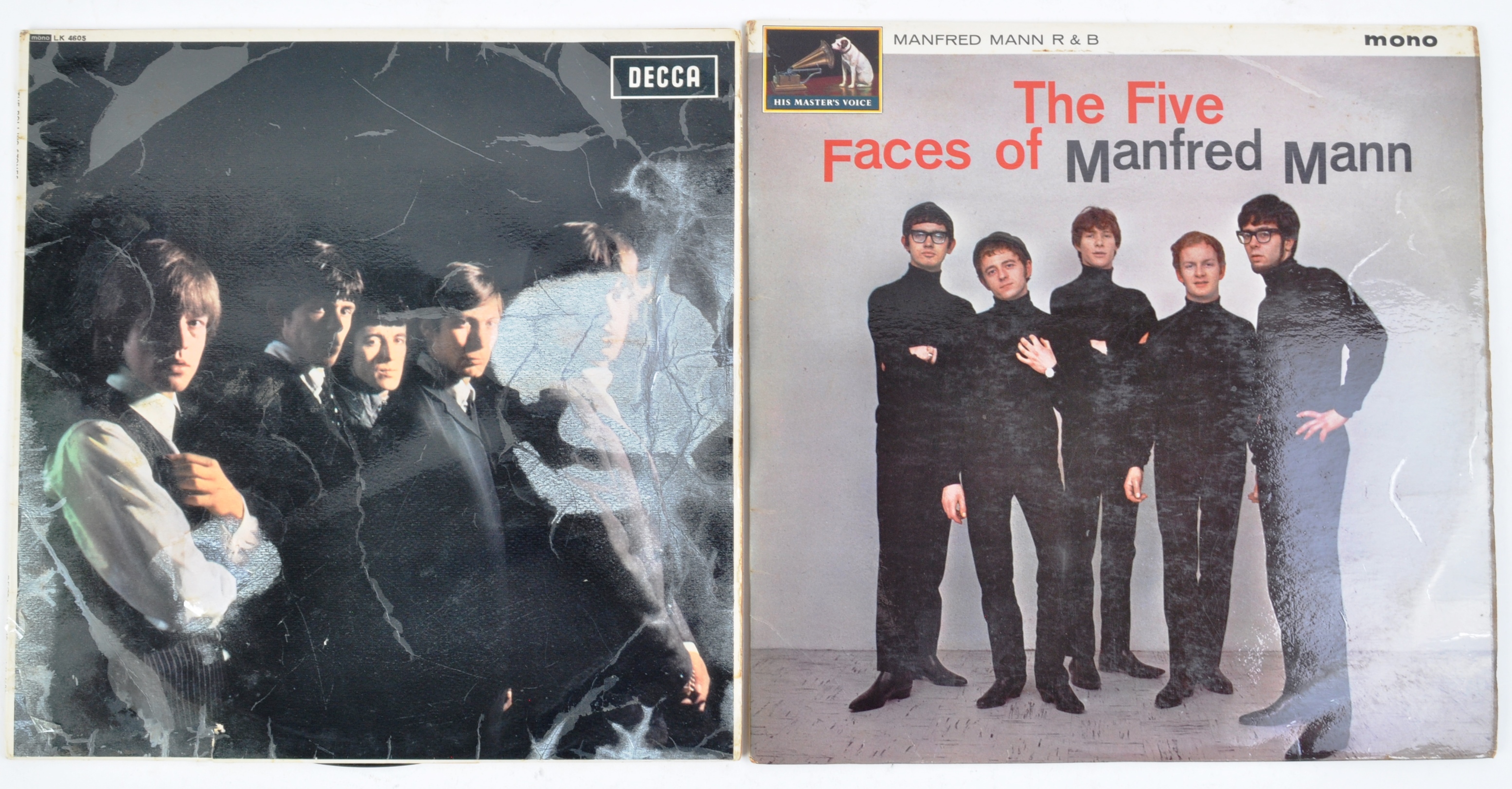 TWO ROCK ALBUMS MANFRED MANN AND THE ROLLING STONES