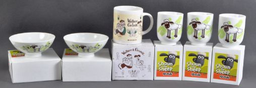 COLLECTION OF AARDMAN ANIMATIONS KITCHENWARE ITEMS