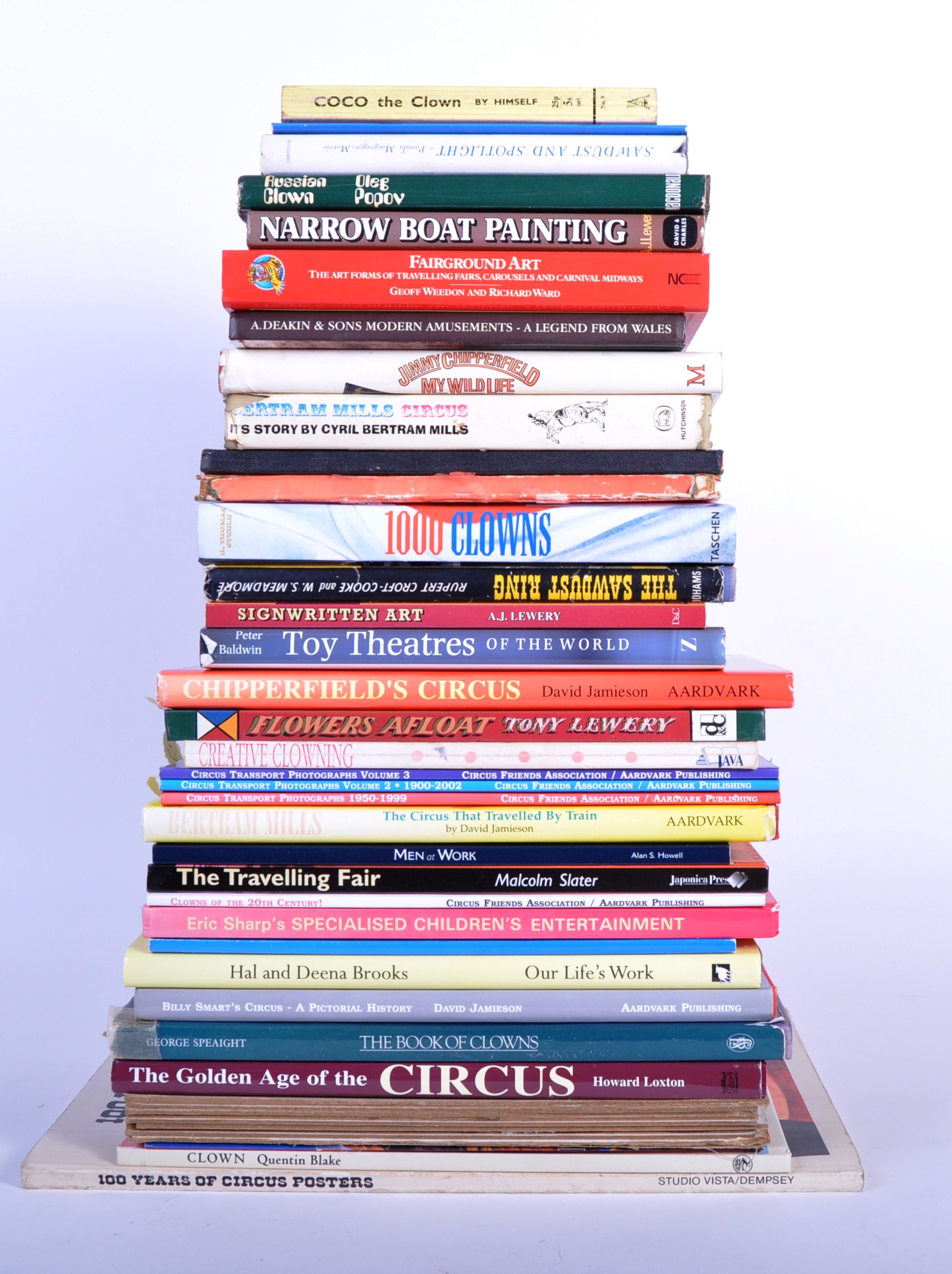 CIRCUS / CLOWNS - LARGE COLLECTION OF BOOKS
