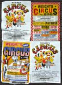 WEIGHT'S CIRCUS - 1970S - COLLECTION OF ORIGINAL CIRCUS POSTERS