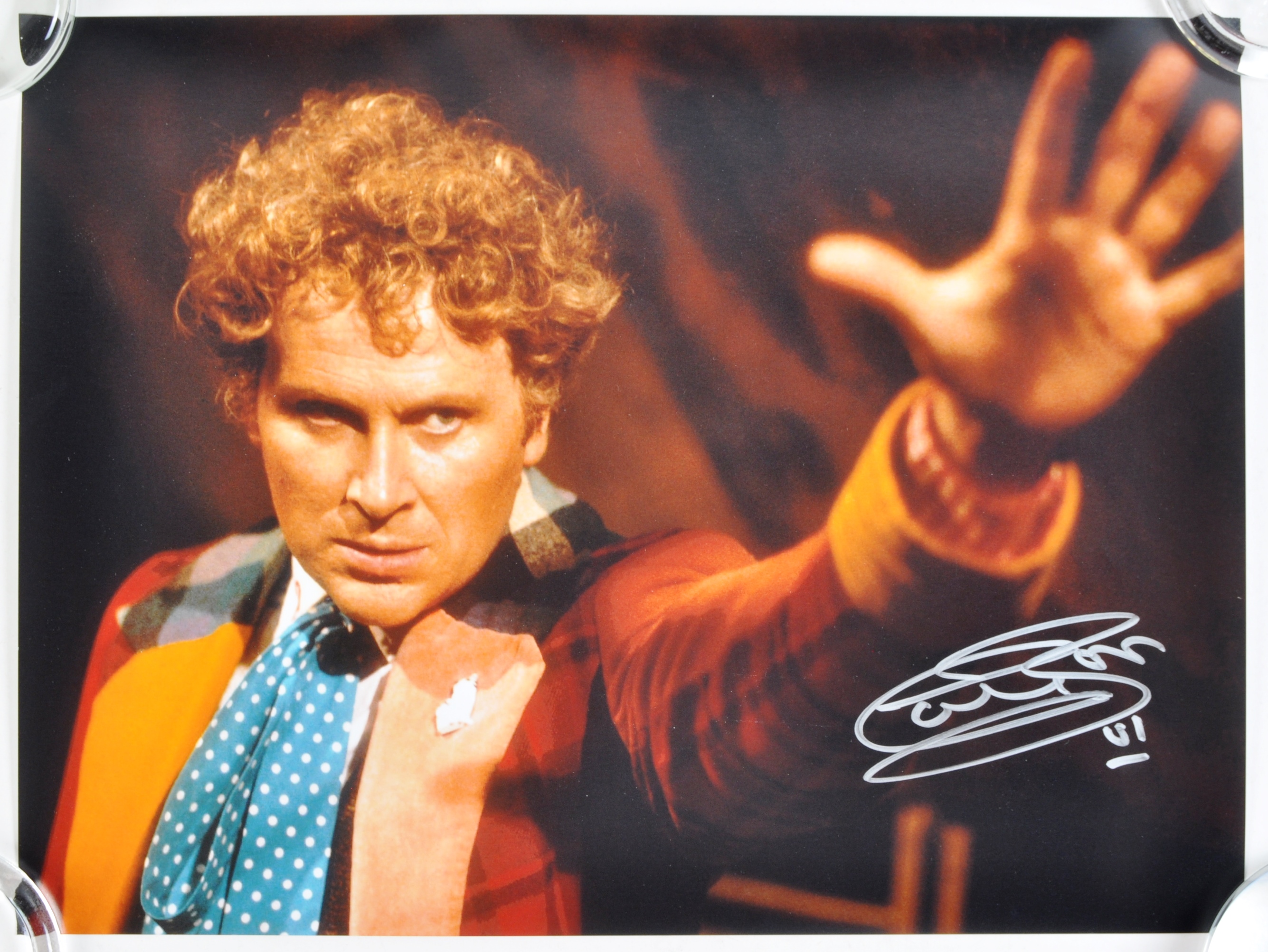 DOCTOR WHO - COLIN BAKER - AUTOGRAPHED 16X12" PHOTOGRAPH