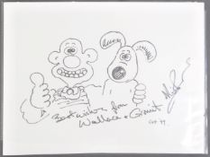 AARDMAN ANIMATIONS - ORIGINAL NICK PARK WALLACE & GROMIT SKETCH ARTWORK