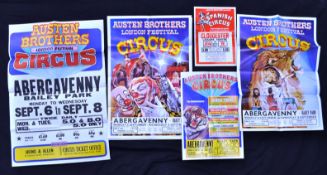 AUSTEN BROS CIRCUS - 1970S / 80S - COLLECTION OF CIRCUS POSTERS
