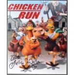 AARDMAN ANIMATIONS - CHICKEN RUN (2000) - JULIA SAWALHA SIGNED PHOTO