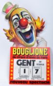 FRENCH CIRCUS - BOUGLIONE DE PARIS - ORIGINAL CARD ADVERTISING STANDEE